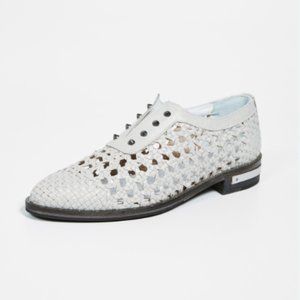 Freda Salvador Handwoven Oxford, 8.5M, Smoke (Grey/white)